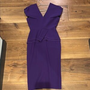 Roland Mouret size 4 Elegant Purple Women's Dress